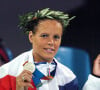 Laure Manaudou médaillée d'argent aux Jeux Olympiques d'Athènes en 2004. Photo by Hahn-Nebinger-Zabulon/ABACA.