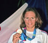 Laure Manaudou médaillée d'or aux Jeux Olympiques d'Athènes en 2004. Photo by Hahn/Nebinger/ABACA.