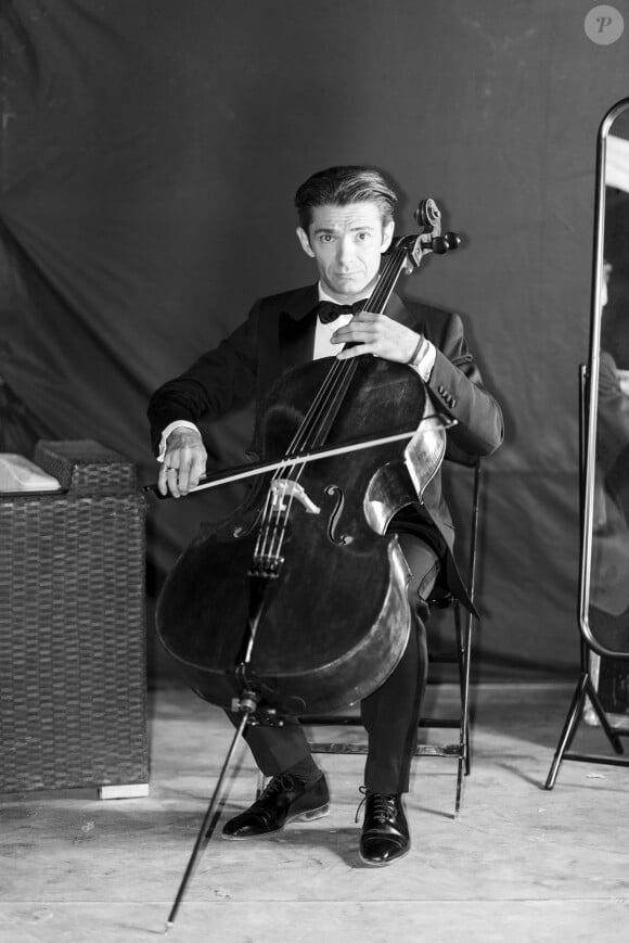 Exclusif - Gautier Capuçon - Backstage de l'enregistrement de l'émission "Le concert de Paris" à la Tour Eiffel pour le 14 Juillet à Paris © Pierre Perusseau-Tiziano da Silva / Bestimage 