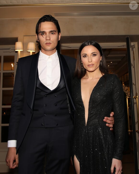 Alain-Fabien Delon et sa compagne Capucine Anav (habillée par Stevens Ishay Couture) aux arrivées de la 10ème édition du "Global Gift Gala" à l'hôtel Four Seasons George V à Paris, le 3 juin 2019. © Denis Guignebourg/Bestimage 