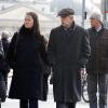 Le cinéaste new-yorkais Woody Allen et sa femme Soon-Yi lors d'une promenade à Berlin, le 23 mars 2010.