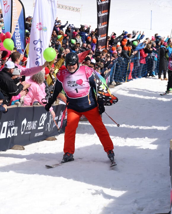 David Douillet - 15ème édition de l'événement caritatif "Glisse en coeur" au Grand Bornand, au profit de l'association "Alpysia" (Alliance Paralysie cérébrale des Alpes). Le 23 mars 2024 © Denis Guignebourg / Bestimage 