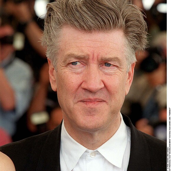 David Lynch - Photocall du film "Mulholland Drive", lors du festival de Cannes 2001.