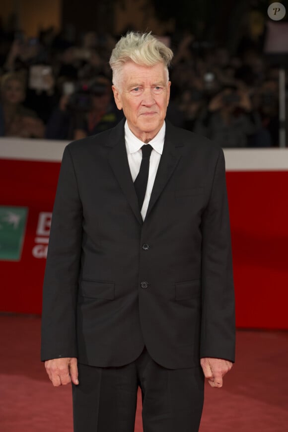 David Lynch sur le tapis rouge du 12ème Festival International du Film de Rome. Le 4 novembre 2017