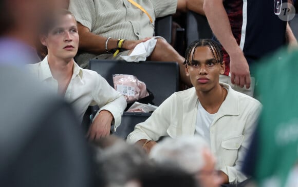 Alexandre Coste (fils du prince A. II de Monaco) - Les célébrités assistent à la victoire de l'équipe des USA de basket face au Brésil (122-87) lors des Jeux Olympiques de Paris2024, le 6 août 2024. © Jacovides-Perusseau / Bestimage 