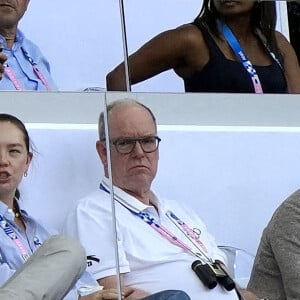 Alexandra de Hanovre, Ben Sylvester Strautmann, et le prince Albert de Monaco. Photo by Nicolas Gouhier/ABACAPRESS.COM