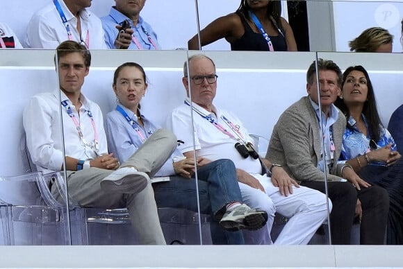 Alexandra de Hanovre, Ben Sylvester Strautmann, et le prince Albert de Monaco. Photo by Nicolas Gouhier/ABACAPRESS.COM