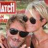 Johnny Hallyday et sa femme Laeticia en couverture de Paris Match