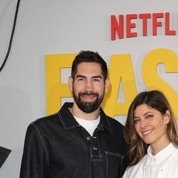 Nikola Karabatic et sa femme Géraldine Pillet - Avant premiere de la série Netflix "Fiasco" au cinema UGC Normandie à Paris le 29 avril 2024. © Coadic Guirec/Bestimage