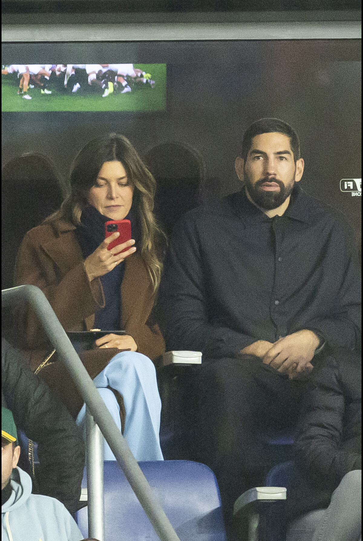 Photo Nikola Karabatic Et Sa Femme G Raldine Pillet Dans Les Tribunes