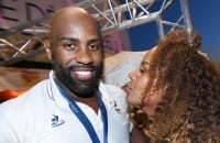 Soirée de folie pour Teddy Riner entourés de ses 2 enfants Eden et Ysis qui ont bien grandi et de sa femme