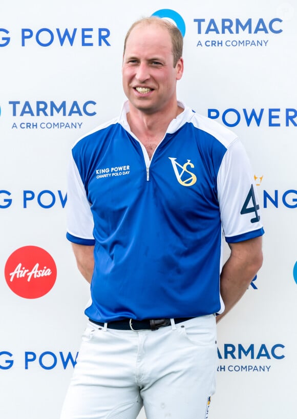 Le prince William, duc de Cambridge lors d'un match de polo de bienfaisance King Power Royal Charity Polo Day à Wokinghan, comté de Berkshire, Royaume Uni, le 10 juillet 2019.