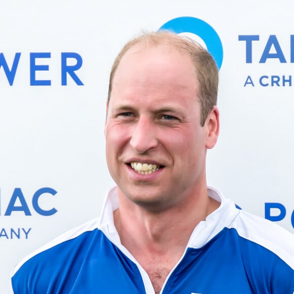 Le prince William, duc de Cambridge lors d'un match de polo de bienfaisance King Power Royal Charity Polo Day à Wokinghan, comté de Berkshire, Royaume Uni, le 10 juillet 2019.