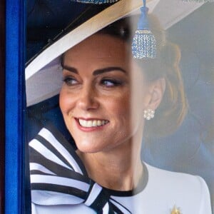 Kate Middleton, princesse de Galles lors de la parade Trooping the Color à Londres, Royaume Uni, le 15 juin 2024