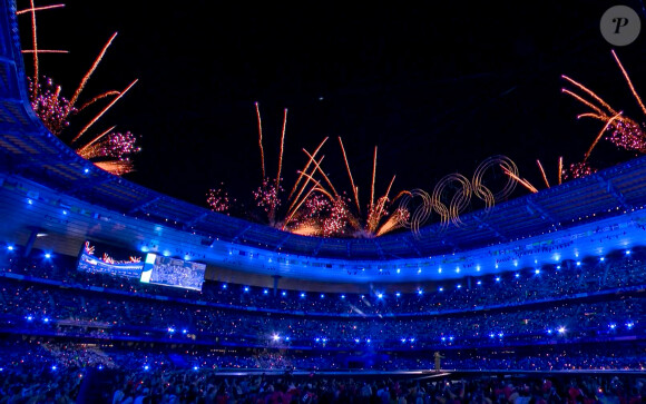 Yseult pendant la cérémonie de clôture des Jeux Olympiques de Paris (JO) 2024 au Stade de France, à Saint-Denis banlieue de Paris, France, le 11 août 2024. © Capture TV France 2 via Bestimage 