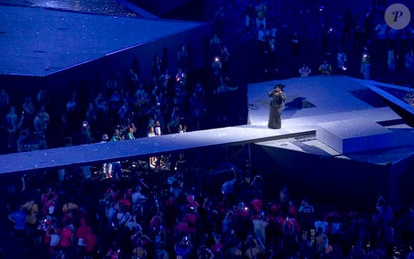 Elle avait beaucoup d'assurance
Yseult pendant la cérémonie de clôture des Jeux Olympiques de Paris (JO) 2024 au Stade de France, à Saint-Denis banlieue de Paris, France, le 11 août 2024. © Capture TV France 2 via Bestimage 