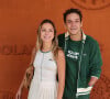 Théo Curin et sa compagne Marie-Camille Fabas - Célébrités au village lors des Internationaux de France de tennis de Roland Garros 2024 à Paris le 9 juin 2024. 