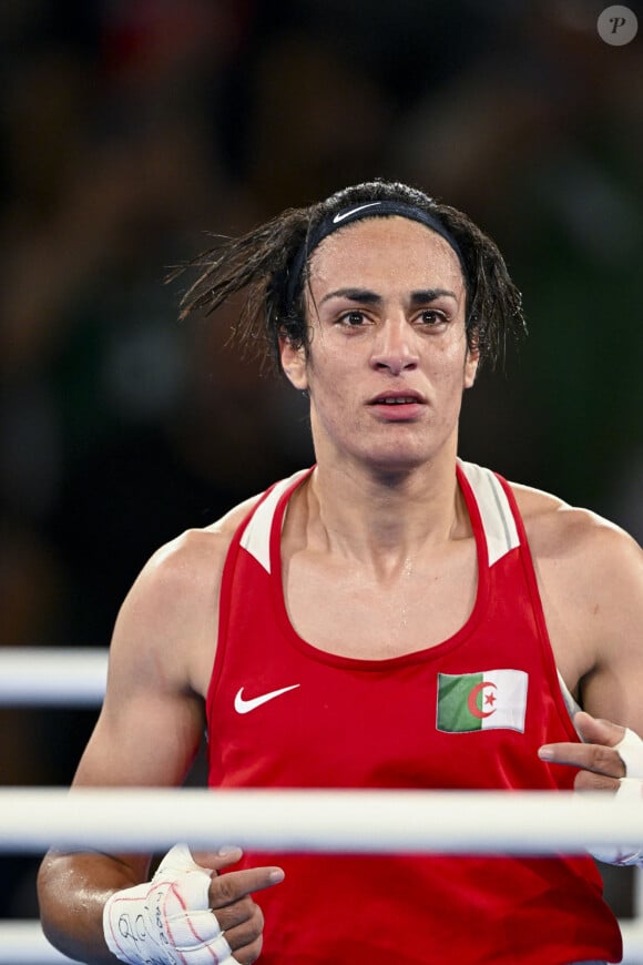 La boxeuse algérienne est victime de cyberharcèlement

Imane Khelif devient championne olympique en -66 kg aux JO de Paris 2024, le 9 aout 2024. L'Algérienne Imane Khelif, dont la féminité a été remise en question, devient championne olympique en - 66 kg, en battant la Chinoise Y.Liu, en finale aux Jeux Olympiques de Paris2024 (JO), le 9 août 2024. © Jacovides-Perusseau / Bestimage