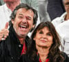 Avec sa compagne Nathalie Lecoultre, ils ont eu une drôle de surprise
Jean-Luc Reichmann et Nathalie Lecoultre en tribunes lors de la finale de rugby Top 14 opposant le Stade Toulousain Rugby (Toulouse) au Stade Rochelais (La Rochelle) au Stade de France à Saint-Denis, Seine Saint-Denis, le 17 juin 2023. Toulouse a gagné 29-26. © Matthieu Mirville/Bestimage