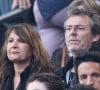 Un chaton qui a été abandonné par sa maman les a rejoints
Jean-Luc Reichmann et sa femme Nathalie Lecoultre - Célébrités dans les tribunes du match de Ligue 1 Uber Eats "PSG-Toulouse" (1-3) au Parc des Princes à Paris le 12 mai 2024. © Cyril Moreau/Bestimage