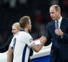 C'est une des multiples origines de la brouille entre William et Harry.
Le prince William, prince de Galles, avec le prince George de Galles, et le roi Felipe VI d'Espagne avec l'infante Sofia dans les tribunes lors de la finale de l'Euro 2024 "Espagne - Angleterre" à l'Olympiastadion à Berlin, le 14 juillet 2024. 