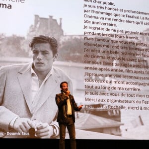 Exclusif - Anthony Delon représentait son père lors de la projection du film "Monsieur Klein" du réalisateur J. Losey lors du 50ème Festival La Rochelle Cinéma à La Coursive à La Rochelle le 3 juillet 2022.© Jean-Marc Lhomer/Bestimage