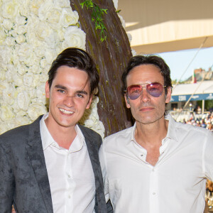 Exclusif - Anthony Delon et son frère Alain-Fabien Delon - Tente - Dîner - Longines Paris Eiffel Jumping au Champ de Mars à Paris, France, le 5 juillet 2019. © Luc Castel/Bestimage