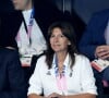 Anne Hidalgo - Célébrités assistent à la victoire de Léon Marchand qui devient champion Olympique sur 400 m 4 nages lors des Jeux Olympiques de Paris 2024 (JO) à Paris La Defense Arena à Nanterre le 28 juillet 2024. © Dominique Jacovides-Pierre Perusseau/Bestimage