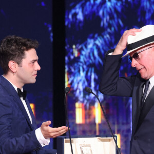 Jacques Audiard (Prix du jury pour « Emilia Perez »), Xavier Dolan - Cérémonie de clôture du 77ème Festival International du Film de Cannes au Palais des Festivals à Cannes. Le 25 mai 2024. © Borde-Jacovides-Moreau / Bestimage