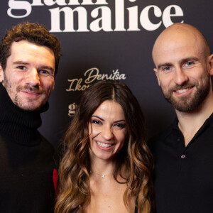 La danseuse est déjà enceinte de 6 mois et vit une grossesse idyllique.
Exclusif - Paul Marque, Denitsa et Francois Alu et Guest - Soirée de lancement de la collection Denitsa Ikonomova x Grain de malice à Paris le 24 novembre 2022. © Tiziano Da Silva / Bestimage 