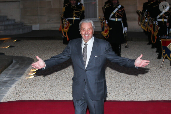 Quelques jours plus tôt, il avait accordé une longue interview au magazine Gala
Alain Delon - Arrivées au dîner d'état en l'honneur du président de la république de Chine X.Jinping au Palais de L'Elysée, Paris, le 25 mars 2019. ©Dominique Jacovides / BestImage 