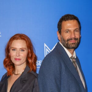 Audrey Fleurot et Medhi Nebbou - Avant-premiière de la saison 3 de la série "HPI' lors du Festival Séries Mania à Lille le 18 mars 2023. © Stéphane Vansteenkiste/Bestimage