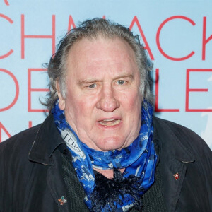 Gérard Depardieu à la première du film "The Taste of Small Things" à Berlin le 12 janvier 2023.