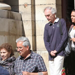 Il explique également qu'on lui a caché l'enterrement de son fils
Jean-Claude Delarue et Hermine de Clermont-Tonnerre - Funerailles de l'avocat Jacques Verges en l'eglise Saint-Thomas d'Aquin a Paris. Le 20 aout 2013