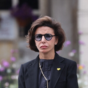 Rachida Dati arrive aux funérailles de Patrice Laffont à Paris vendredi 23 août.