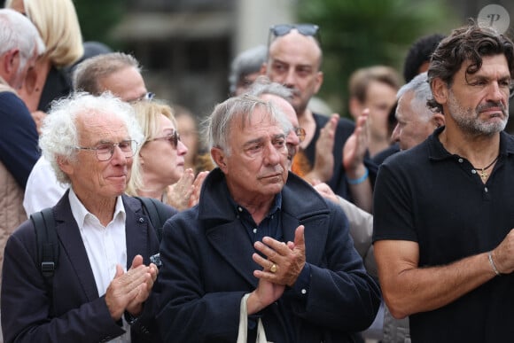 Alain Bougrain-Dubourg arrive aux funérailles de Patrice Laffont à Paris vendredi 23 août.