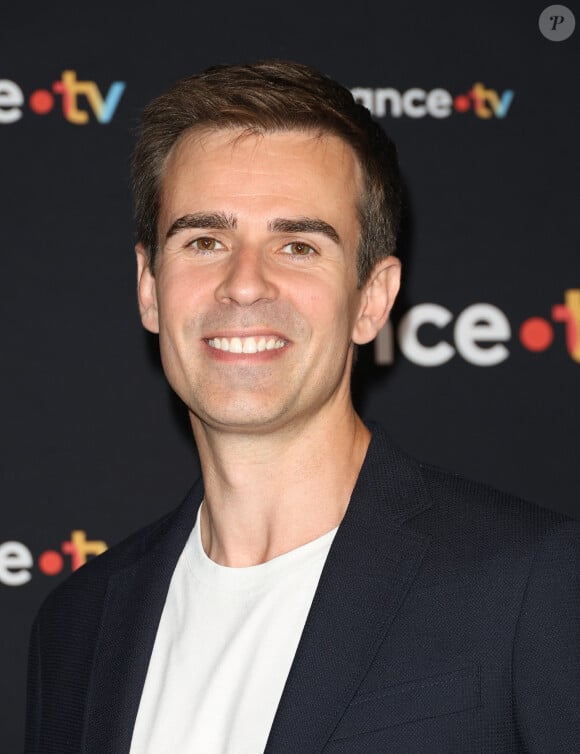 Jean-Baptiste Marteau au photocall pour la conférence de presse de rentrée de France TV à la Grande Halle de la Villette à Paris, France, le 11 juillet 2023. © Coadic Guirec/Bestimage 