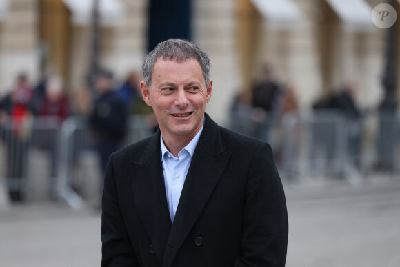 Un mail interne de Marc-Olivier Fogiel a été partagé par "Puremédias".
Marc-Olivier Fogiel - Hommage national à Robert Badinter devant le ministère de la Justice sur la place Vendôme à Paris le 14 février 2024. L'ancien garde des Sceaux, artisan de l'abolition de la peine de mort, est décédé vendredi dernier à l'âge de 95 ans. © Dominique Jacovides/Bestimage