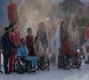 Mais pendant la cérémonie, les internautes n'ont pas manqué de critiquer les commentaires du trio : 
Cérémonie d'ouverture des Jeux Paralympiques à Paris. Photo par Firas Abdullah/ABACAPRESS.COM