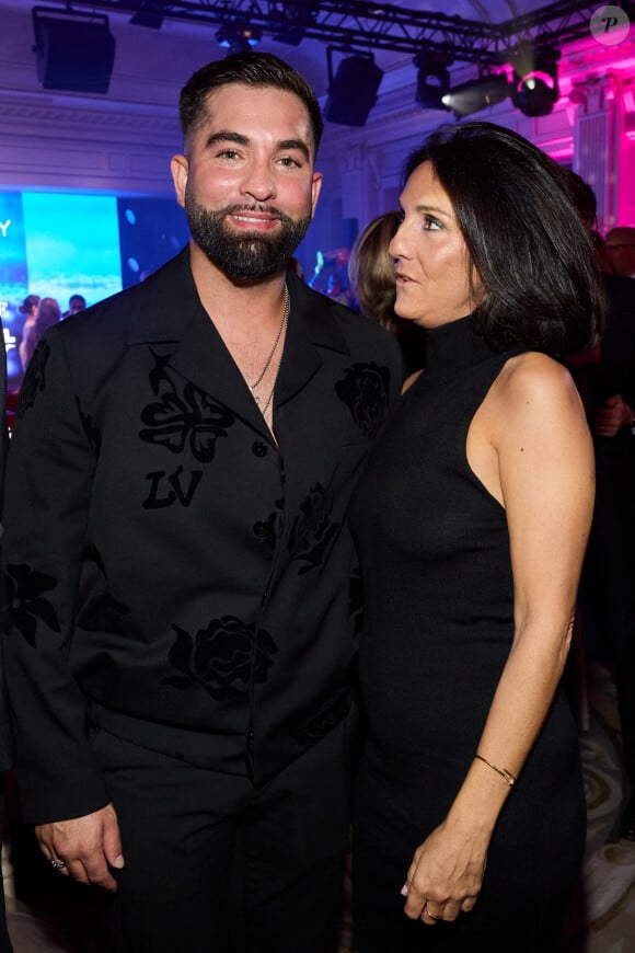 Exclusif - Kendji Girac, Florence Foresti lors de la 11ème édition de la soirée Global Gift Gala à l'hôtel Four Seasons George V à Paris le 30 septembre 2023.© Cyril Moreau / Bestimage