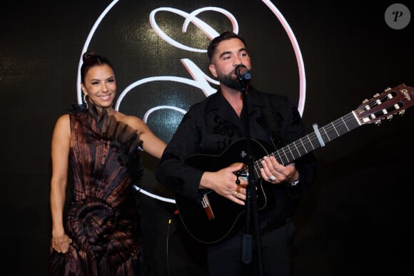 Exclusif - Kendji Girac et Eva Longoria lors de la 11ème édition de la soirée Global Gift Gala à l'hôtel Four Seasons George V à Paris le 30 septembre 2023. © Cyril Moreau / Bestimage