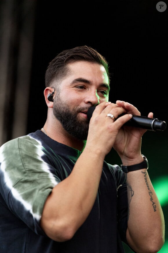 Kendji Girac en concert lors du Festival "Paris Paradis" au parc de la Villette à Paris le 10 septembre 2023. © Pierre Perusseau/Bestimage