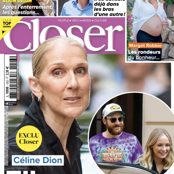 Céline Dion en couverture du magazine "Closer"