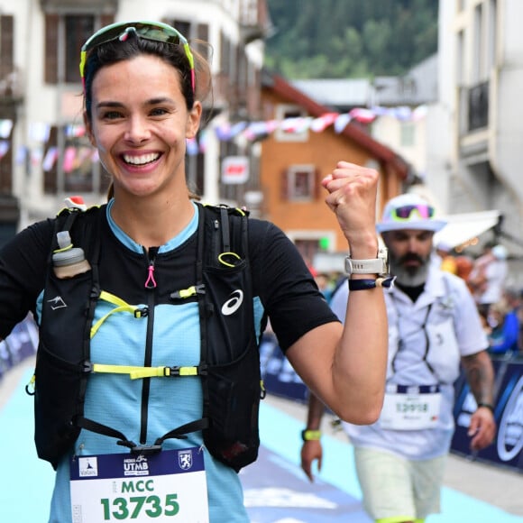 "Quelque soit le temps pour finir, de moins de 20h à plus de 46h, les coureurs élites comme les milliers d'amateurs partagent la même aventure sur les mêmes parcours d'exception, portés par l'étourdissante beauté des paysages"
Exclusif - Marine Lorphelin (Miss France 2013) participe et finit la course MCC, 40 kms et 2300m de dénivelé positif, en marge de l'Ultra Trail du Mont Blanc (UTMB) à Chamonix le 26 août 2024.