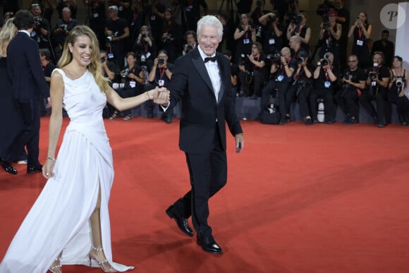 Richard Gere et sa femme Alejandra Silva à la Mostra de Venise le 1er septembre 2024. (Credit Image: © Mario Cartelli/SOPA Images via ZUMA Press Wire)