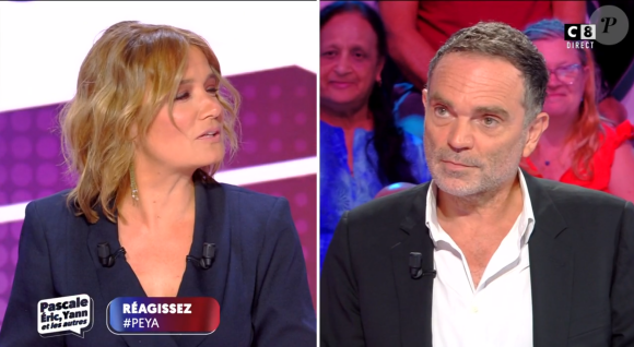 Pascale de La Tour du Pin, Yann Moix et Eric Naulleau sur C8.