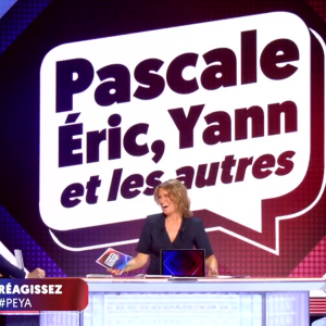 Pascale de La Tour du Pin, Yann Moix et Eric Naulleau sur C8.