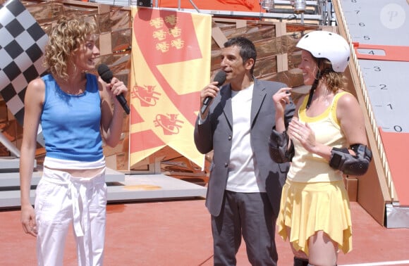 En Allemagne, à Rust, au parc EUROPA-PARK, lors de l'émission, Juliette ARNAUD et NAGUI avec une candidate