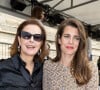 "J'ai eu mal en jouant 'Bérénice' '(ndlr l'une des célèbres pièces de Jean Racine)", a confié Carole Bouquet à nos confrères.
Carole Bouquet et Charlotte Casiraghi au front row du défilé de mode Chanel collection Haute Couture Automne/Hiver 2023/24 lors de la Fashion Week de Paris (PFW), à Paris, France, le 4 juillet 2023. © Borde-Rindoff/Bestimage