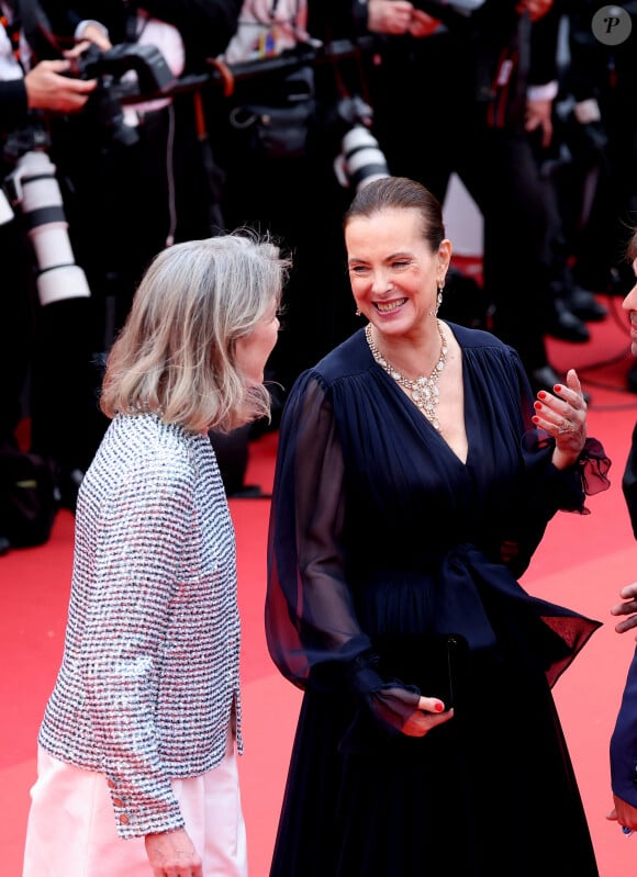 La princesse Caroline de Hanovre, Carole Bouquet - Montée des marches du film " Killers of the flower moon " lors du 76ème Festival International du Film de Cannes, au Palais des Festivals à Cannes. Le 20 mai 2023 © Jacovides-Moreau / Bestimage 